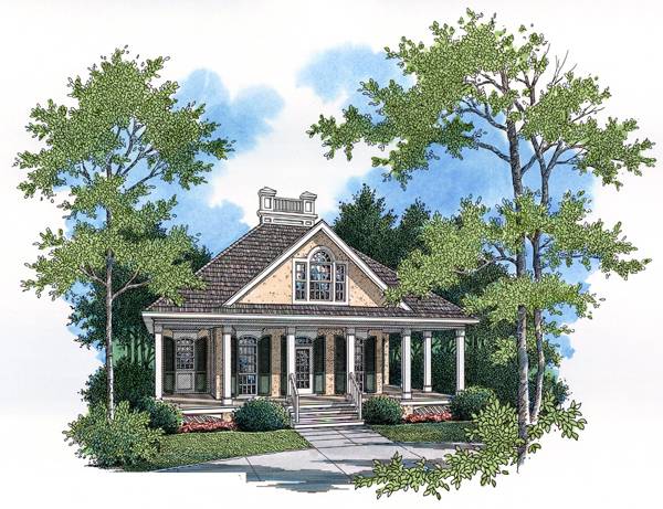 Front Rendering image of Richton-802 House Plan
